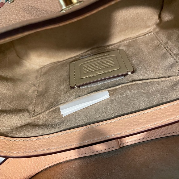 Coach Pink Crossbody Bag with Floral Accents - Picture 8 of 9